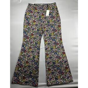 NWT Wrangler Women's Wanderer 622 High Rise Floral Flare Jeans - 33x34 (35x33.5)